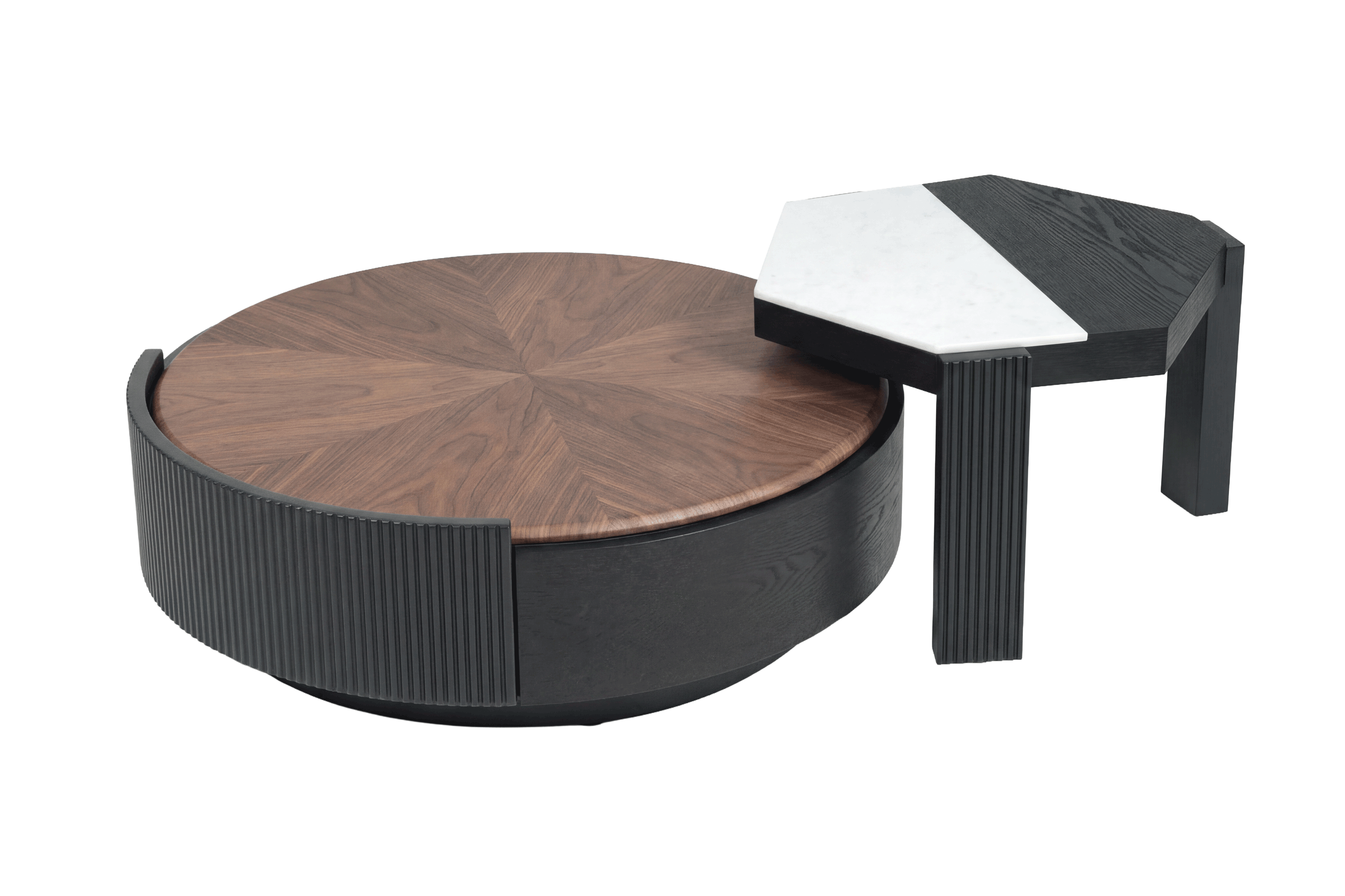 ABS Luxurious stone diamond white- tea table 1332