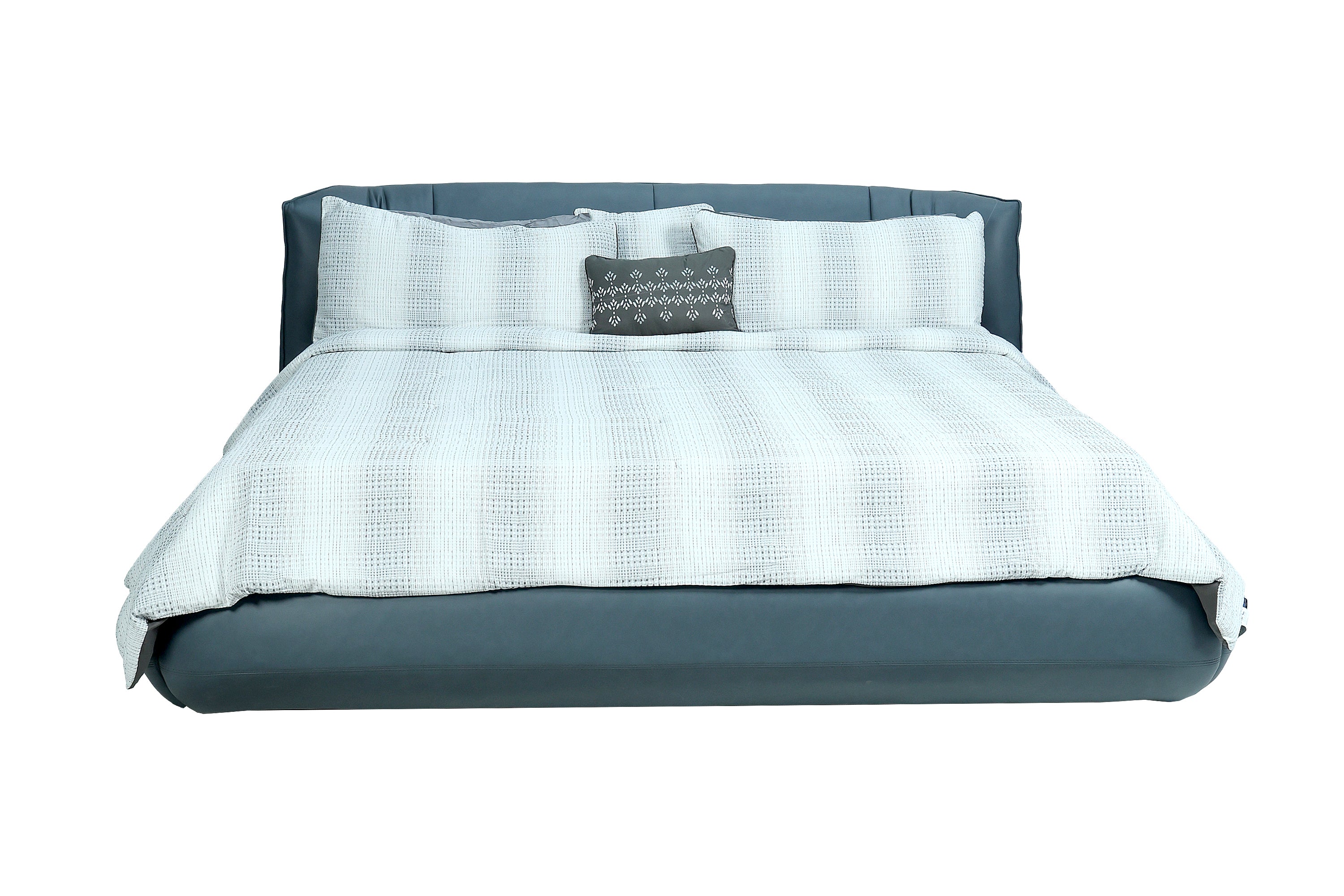 ABS 193 * 203 *28 Bedframe & Headboard GREY