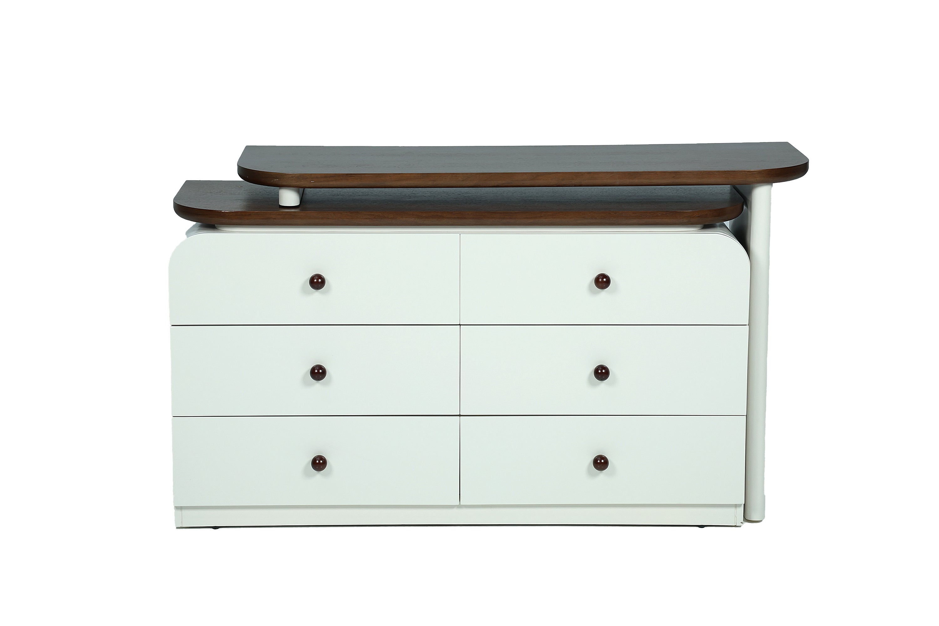 ABS Multi-layer solid wood board + baked enamel (dresser + stool + mirror) 2406