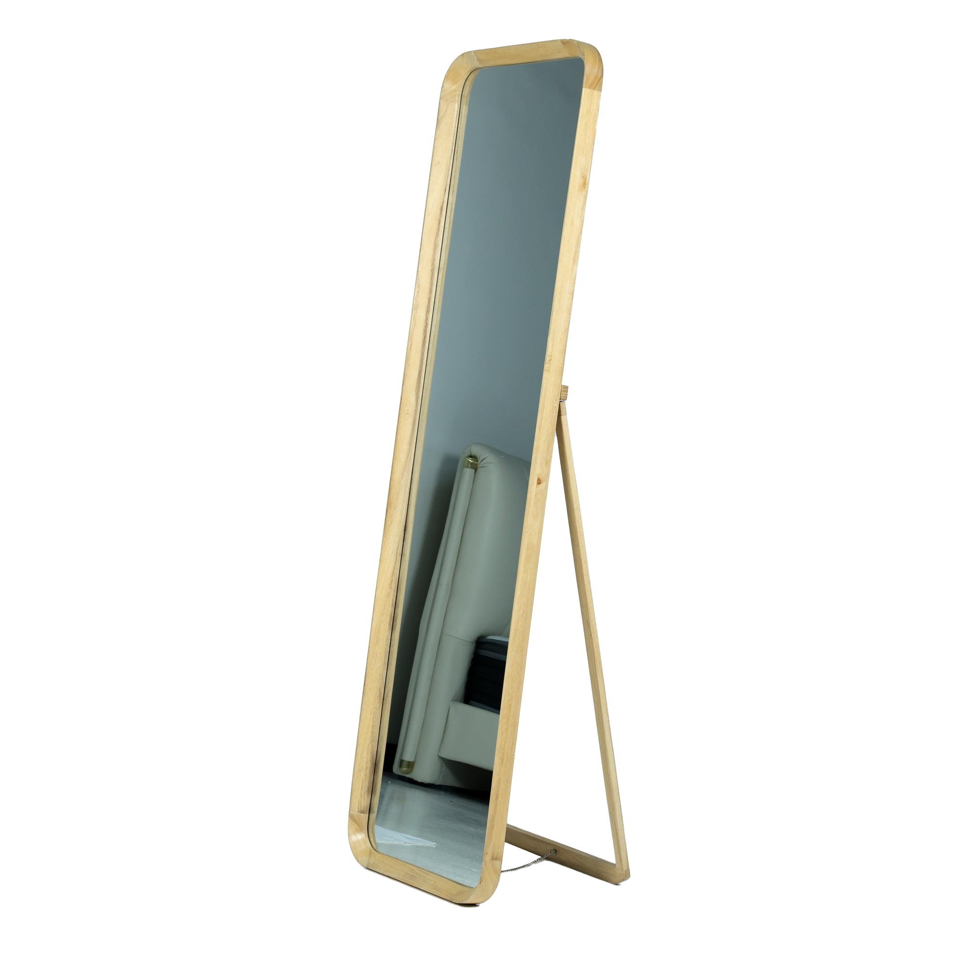 ABS Natural color frame with flat mirror