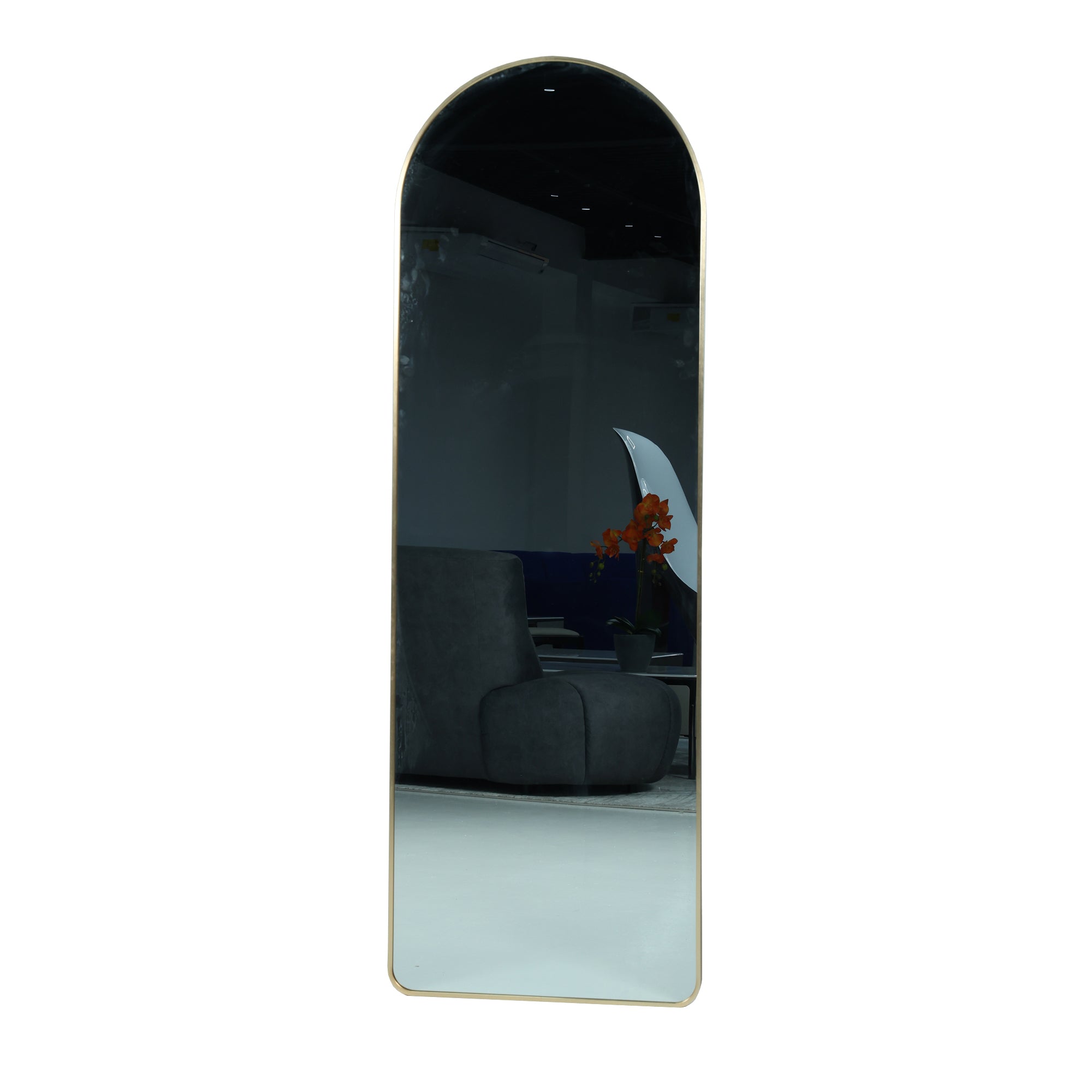 ABS Gold aluminum alloy frame with flat mirror