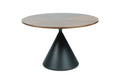ABS Solid Wood Top plus Steel Table LC-CT-085