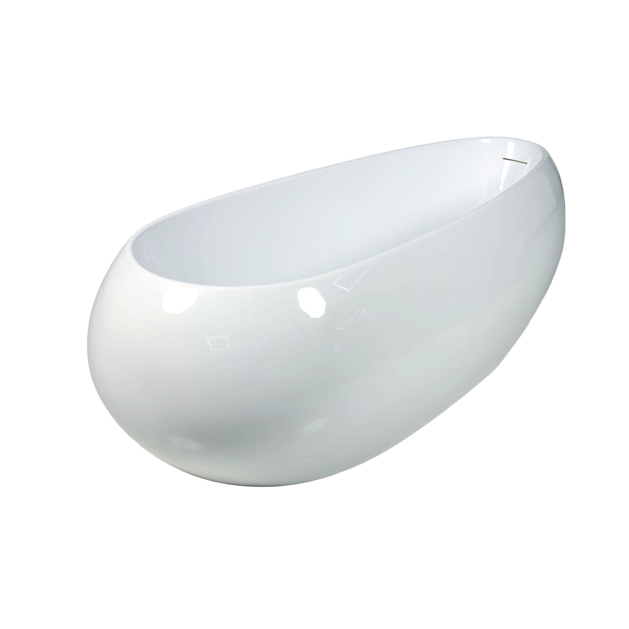 ABS 1800 x 850 x 610mm glossy white bath tub