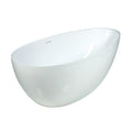 ABS Glossy white bath tub with overflow and drain XD-02005