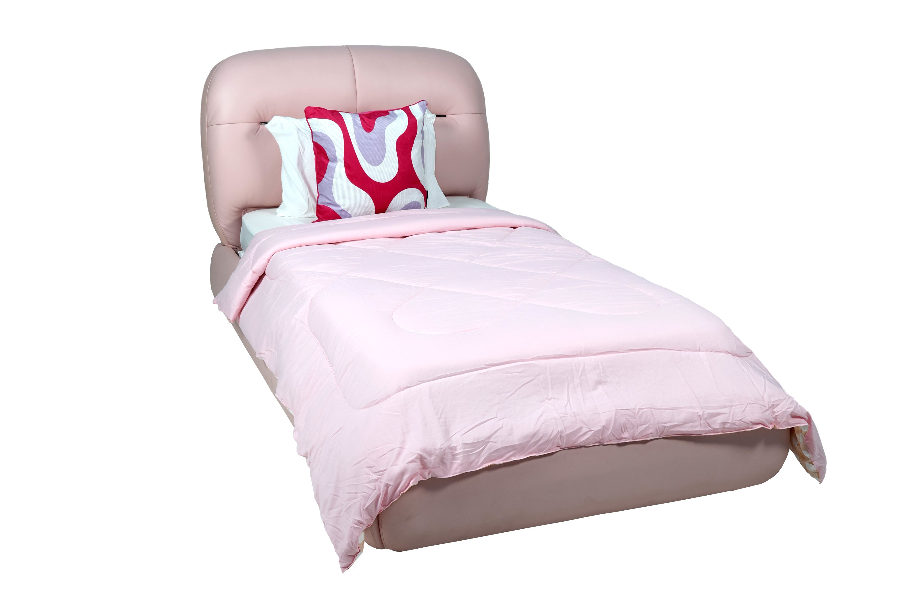ABS Bed frame & Headboard Pink HC220
