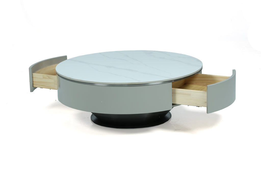 ABS Rock plate snow mountain white- tea table Rock plate snow mountain white-tea table 2301