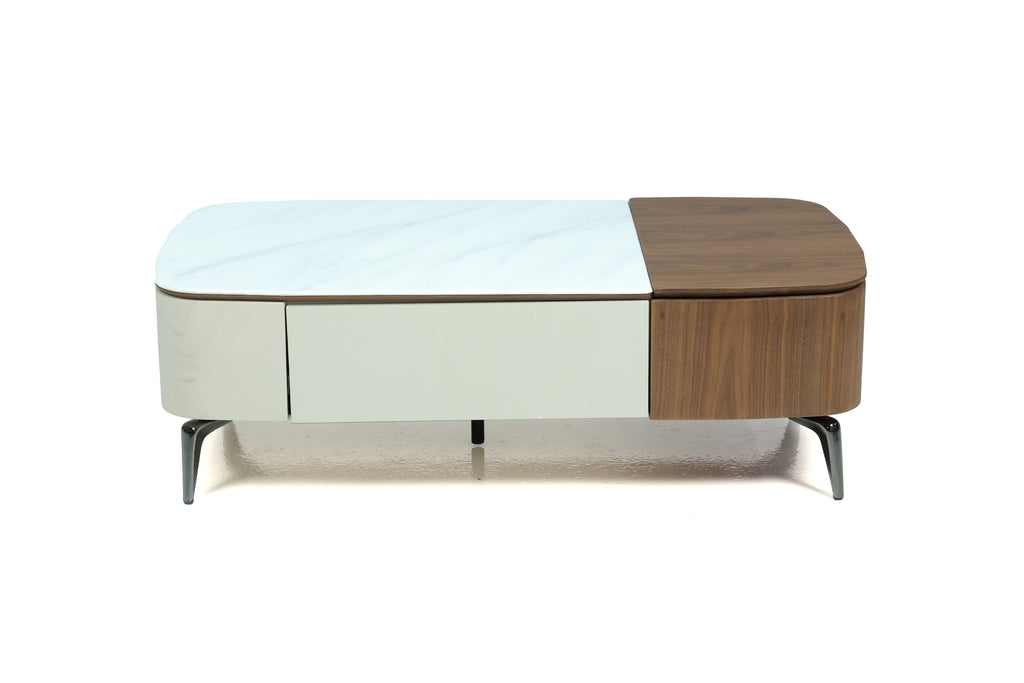 ABS Tea table with drawer cabinet and pullout laptop stand 227-07