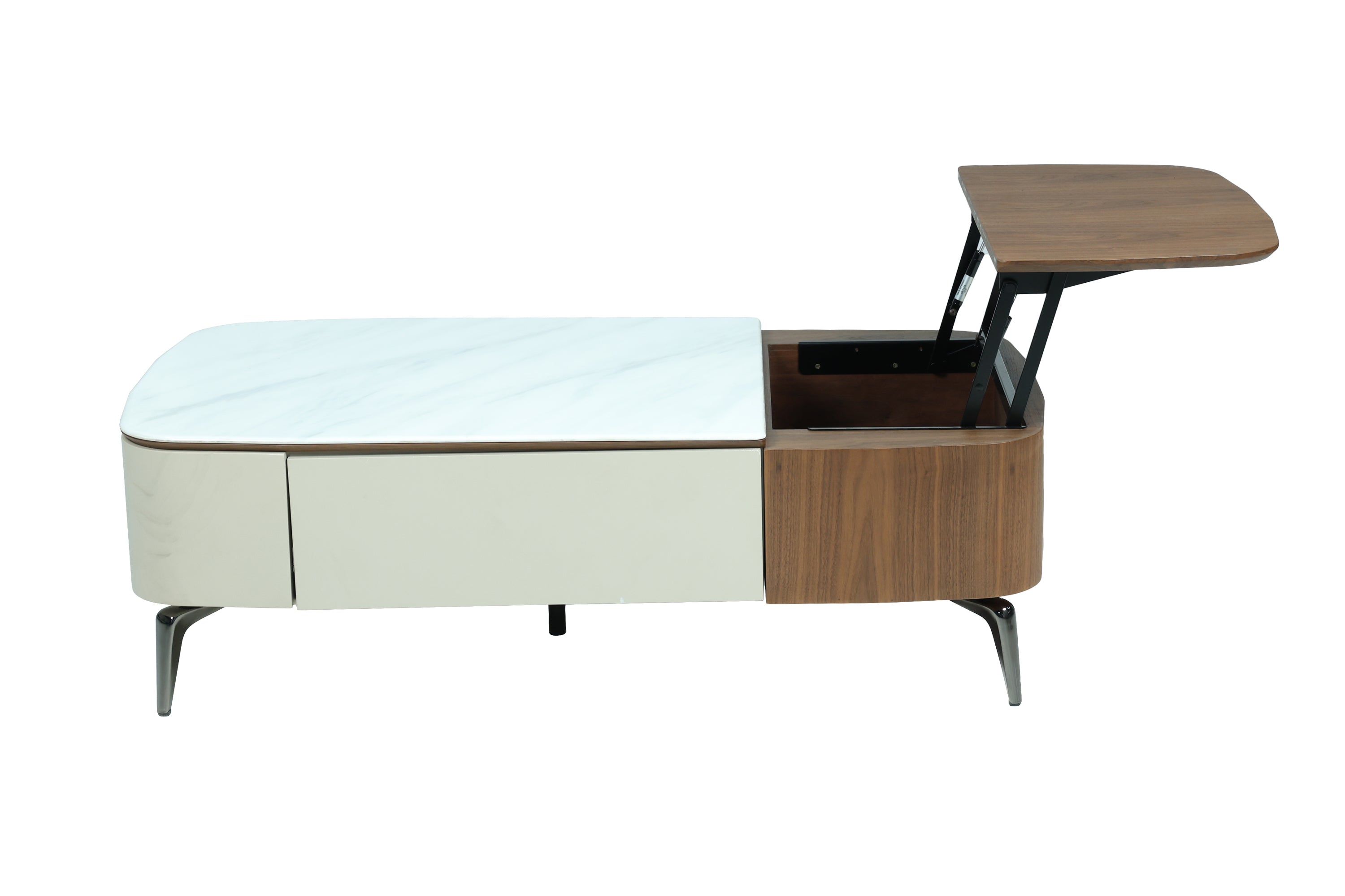 ABS Tea table with drawer cabinet and pullout laptop stand 227-07