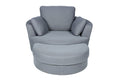 ABS L1-S+BH Swivel + ottoman *full fabric Grey H569