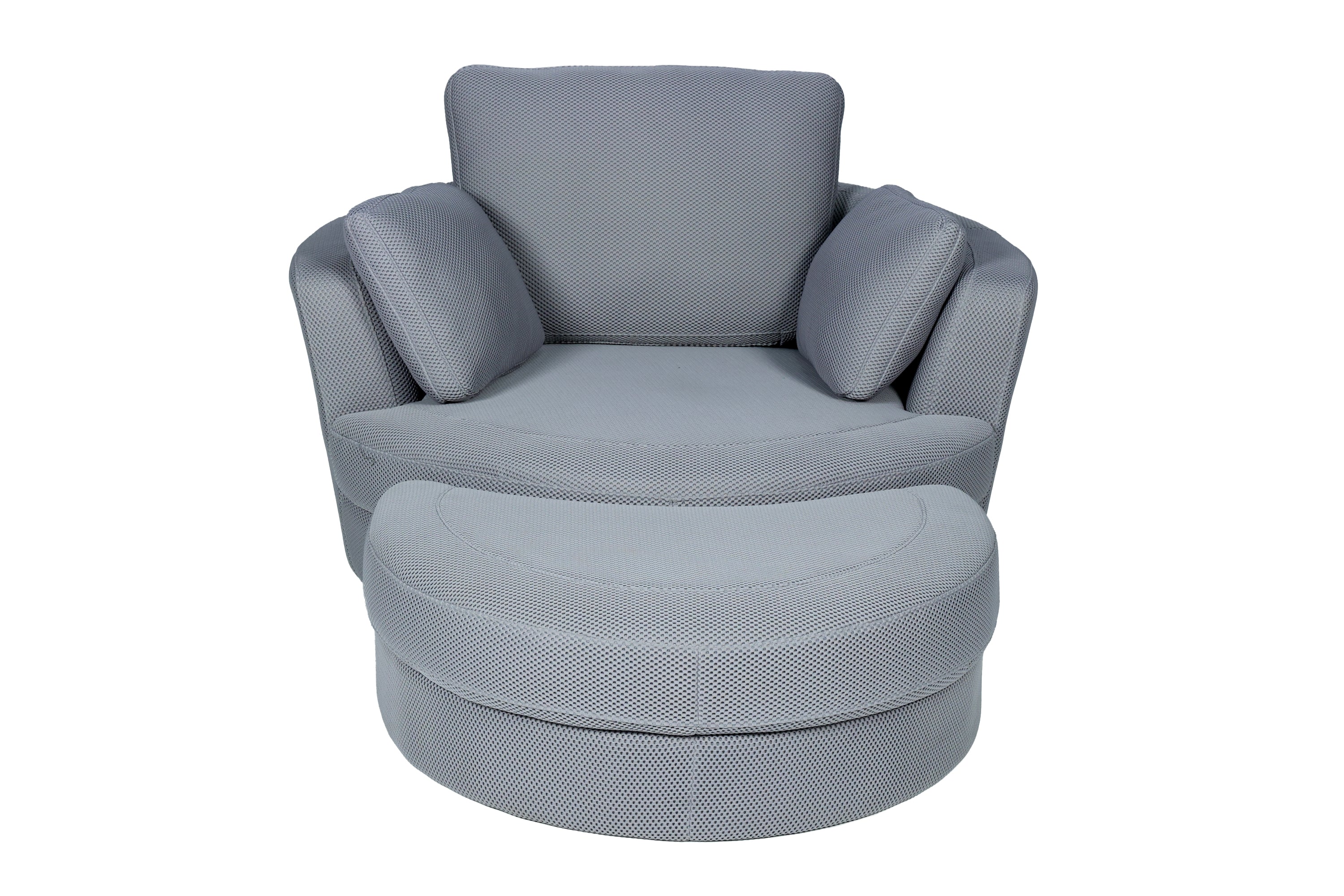 ABS L1-S+BH Swivel + ottoman *full fabric Grey H569